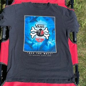 Vans Shark Week Pre-Owned & worn YOUTH Large 12-14  Tee